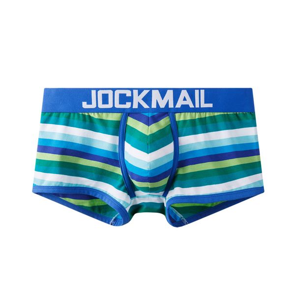 

3pieces/lot men underwear boxer cotton striped rainbow mens underpants men breathable u convex pouch gay calzoncillos hombre slips, Black;white