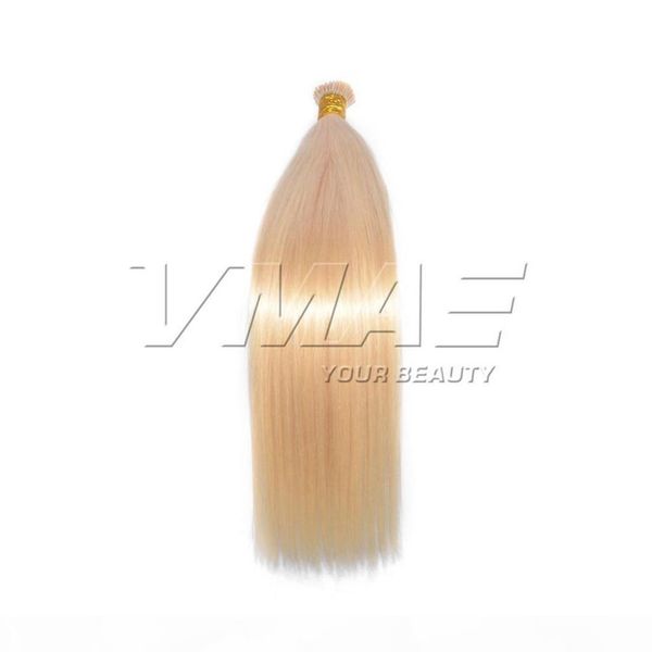 

vmae european russian 1g strand 50g natural #1b #4 #613 straight keratin fusion i tip pre bonded remy human hair extensions, Black