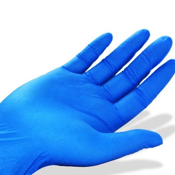 

powder-nitrile material blue gloves color disposable