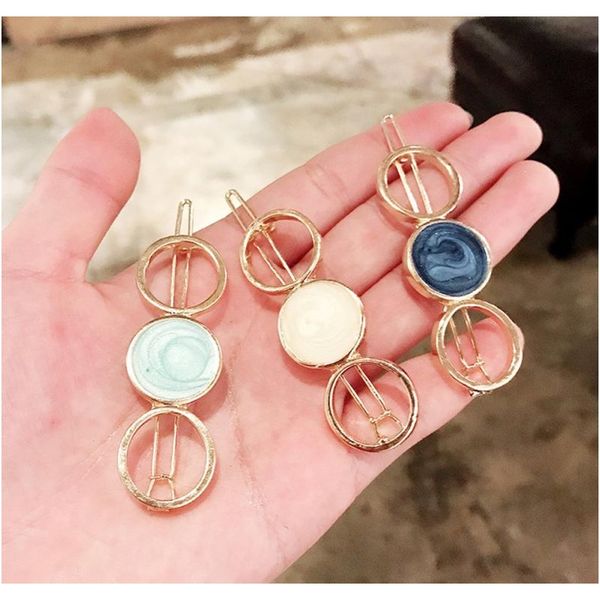 

gold pin hairpin clip hair clip hairband women's girls geometric hair clips barrette slide grips hairpins beauty styling tools sqcoub