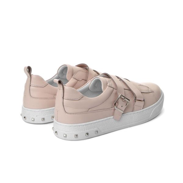 

john may pink woman slip on-laces this-1588-23 powder, Black