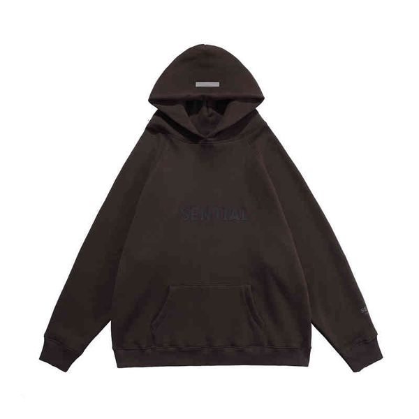 

hoodies men's & sweatshirts autumn winter europe oversize coffee matcha green reflective hoodie skateboard hoody fleece hooded sweatshi, Black