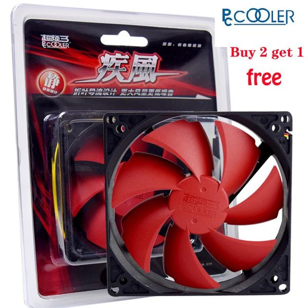 

pccooler computer case cooling fan 8cm/9cm/12cm fan for deskcomputer without led high speed and large amount wind