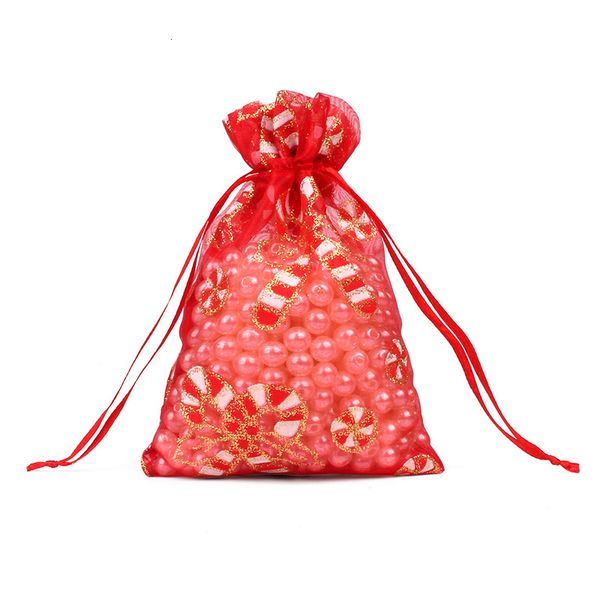 

organza christmas wedding jewelry party mixed xmas gift packing bags with drawstring dhl