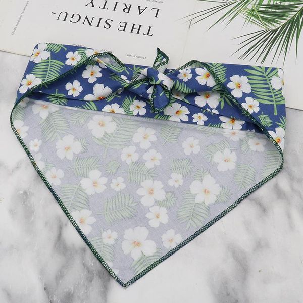 

soft cotton dog bandana collar adjustable puppy kitten collars flower neck scarf pet neckerchief for small dogs cats c wmtavj