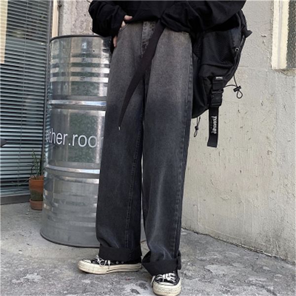 

2021 new brim masculinas primavera e outono novas mulheres lavadas tie-dye gradiente tendncia retro escuro solto de h8y5, Blue