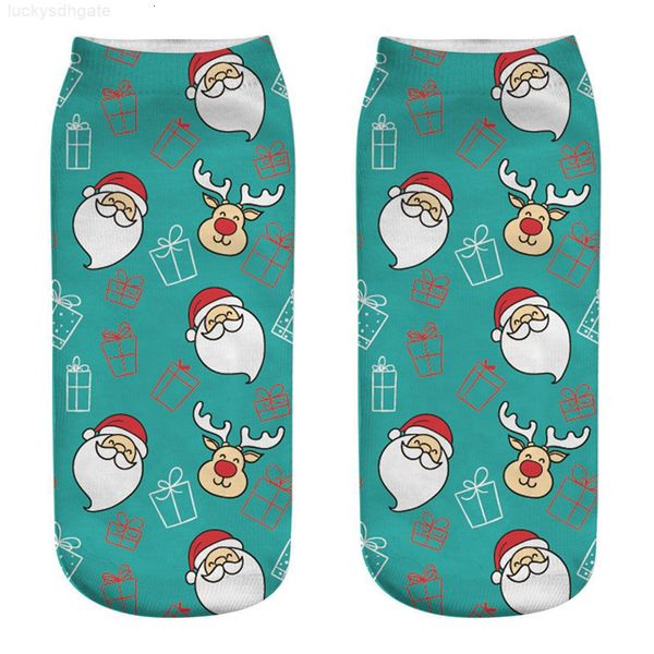 

christmas christmas women sock comfortable designer women sock fashion women sock 3d printed cartoon breathable absorbent, Black;white