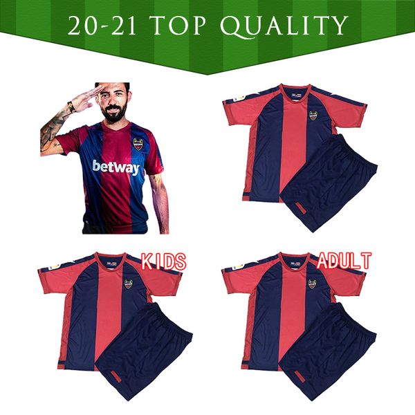 

new 2020 2021 levante ud soccer jersey 2020 2021 fans version rochina camisetas de futbol levante a.j.morales football shirts uniforme, Black;yellow