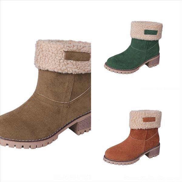 

rol women sell boot ankle suede boots classic design l u in snow boots short new keep, Black