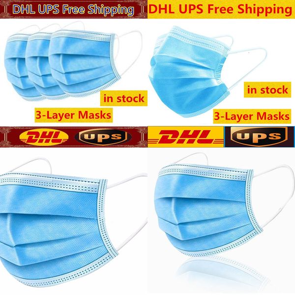 

3-7 pcs arrive days 50 in disposable about face thick 3-layer masks with earloops for salon, home use comfortableoutlet9p5y