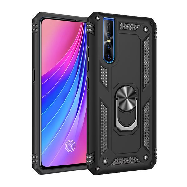 

aomor hybrid phone case for vivo nex/s a for vivo x21 23 27 15 pro y17/y15/y12 y53-2017 y67 69 x20 plus tpu pc with kickstand back cover