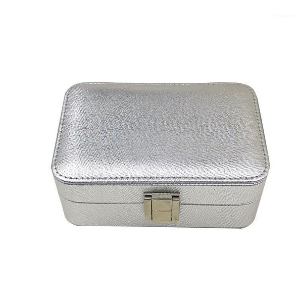 

silver jewelry storage case large-volume jewlery box jewellery box1, Pink;blue