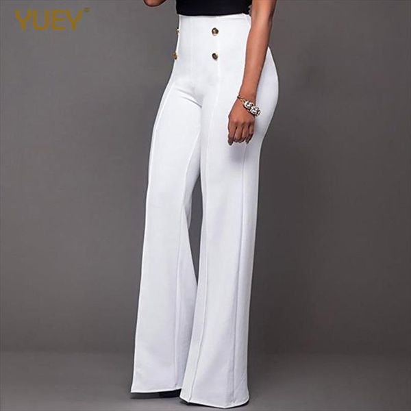 

women fashion casual flare pants solid color candy color high waist elegant wide leg straight ol trousers long lengthen, Black;white