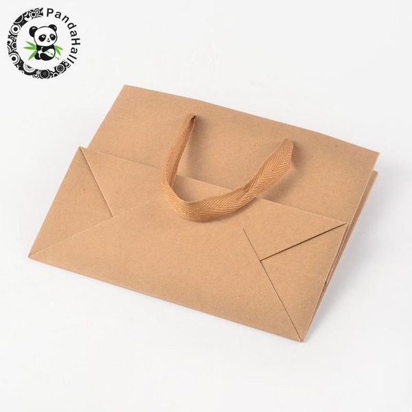 

22x18cm 27x21cm rectangle kraft paper pouches gift shopping bags with nylon thread burlywood 22x18cm 27x21cm wmtfbu