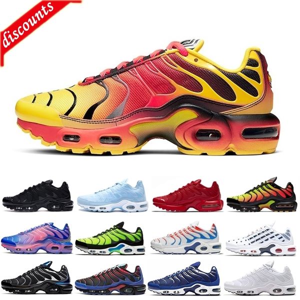 

tn plus se mens sneakers psychic blue total crimson eagles triple black ice blue women mens running shoes sports trainers 40-45