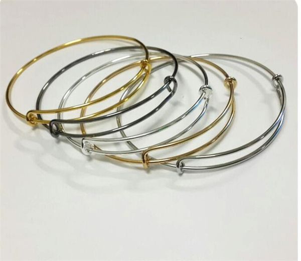 

bracelets expandable new pick size fashion cable wire bangle adjustable charm bracelet accessories wholesale sq320, Black