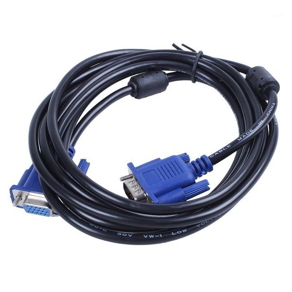

3 meter pc computer 15pin vga male to female m/f cable adapter black1