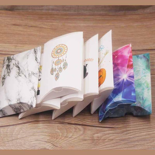 

feiluan vintag kraft подушка box для шоколадных конфет cookie new свадеб baby shower большой бумаги подушка подарочные коробки для упаковки