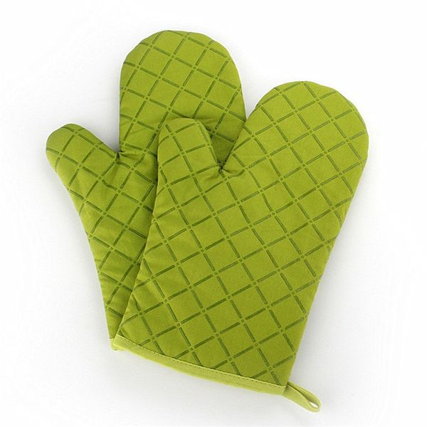 

silicone baking oven mittens heat insulation non-slip thickening mitts lattice mitt sell well with various colors 4 99yd j1