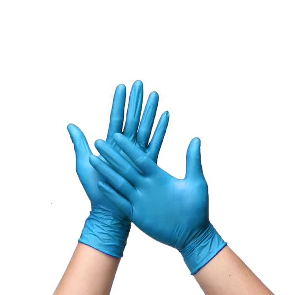 

styles/set disposal food grade waterproof household laboratory 100 installation shoeshine rubber nitril gloves