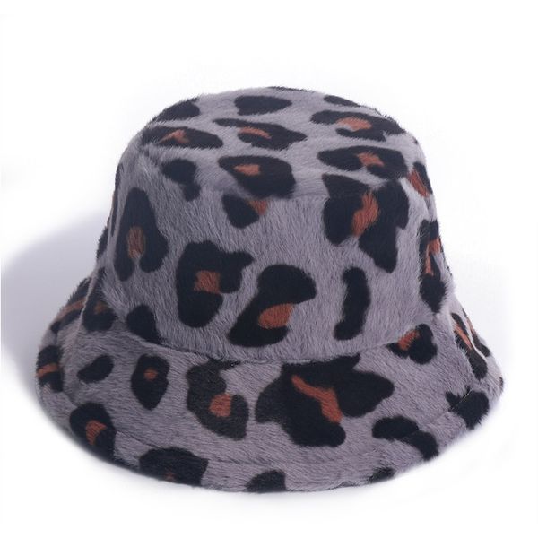 

2020 красный рыболов шляпа женская осень и зима леопарда кролика рыбака шляпа all-match travel bucket hats fashion trend bbyqyd hotstore2010, Black;white