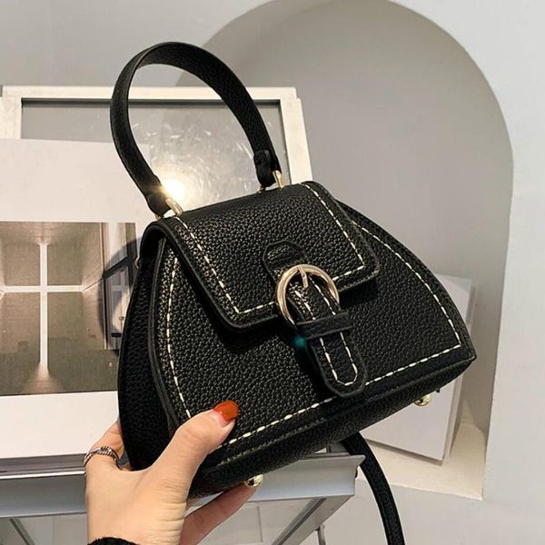 

trend messenger bag 2021 мода pu кожаная женская дизайнер роскошная сумка блокировки плечо женское сумка сумка мешок