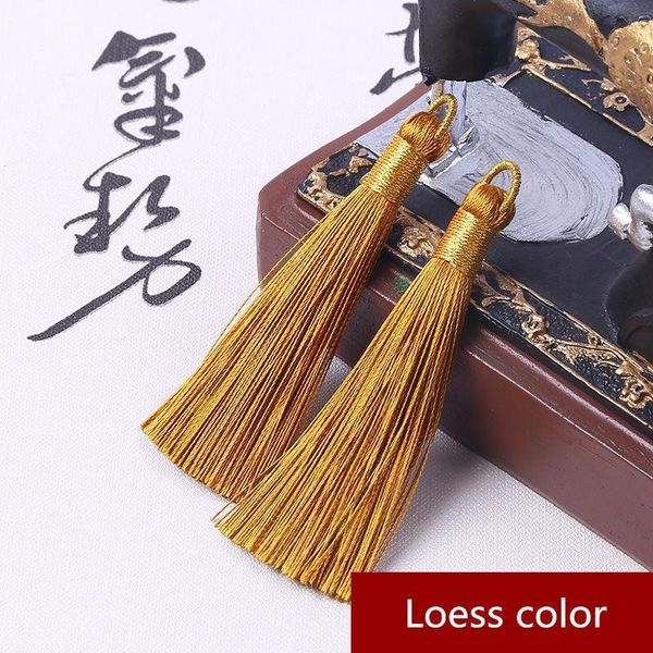 

5pc new style steel ring tassel fringe keychain caps straps diy jewelry making charms pendant craft accessories craft tassel diy h jllyvs