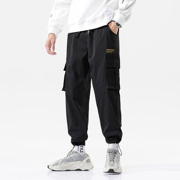 

men's joggers casual pants fitness men sportswear tracksuit bottoms skinny cargo pants trousers black gyms jogger track