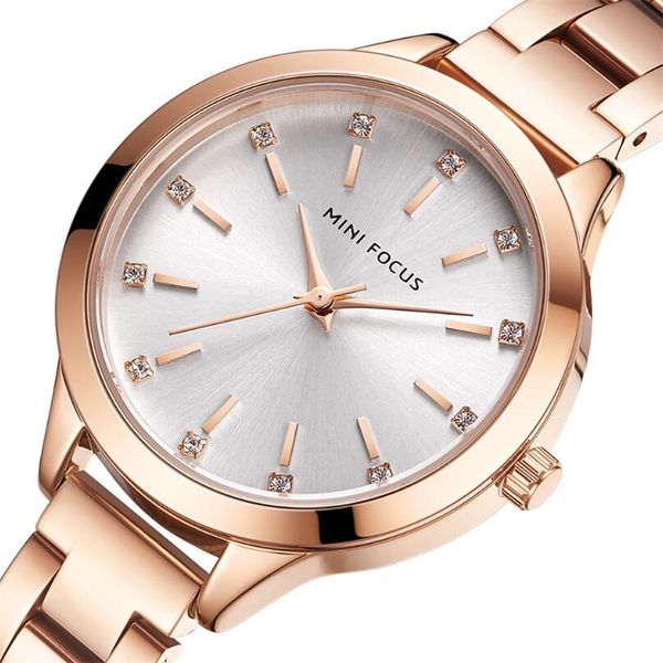 

special time 2020 luxury gift crystal watch women waterproof rose gold steel strap ladies wrist watches brand clock relogio feminino, Slivery;brown