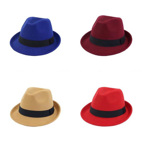 

hemming cap formal warping brim sun small headgear woolen jazz woman man fashion hat accesories winter 10 5np k2