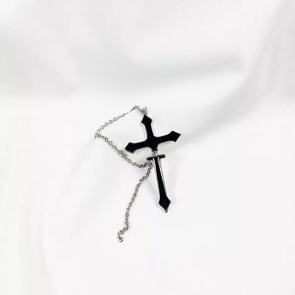 

cross zipper drop earrings for women cross drop earrings for women new fashion vintage long chain party punk jewelry gift wmtejg bdesybag, Black;white