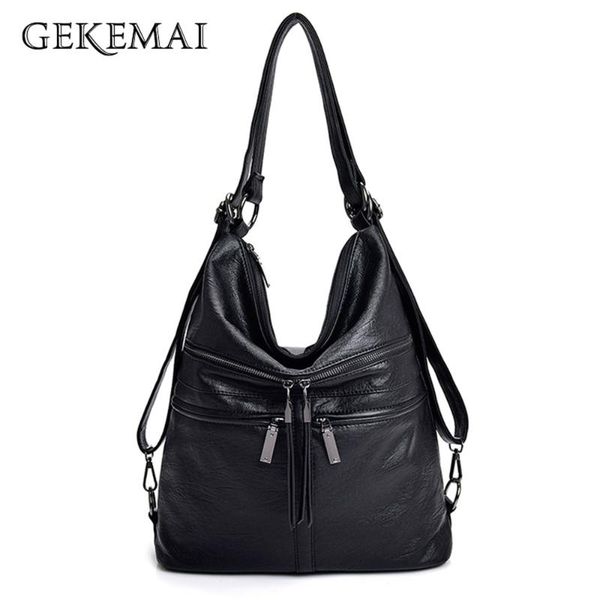 

new large-capacity women's shoulder bag fashion genuine woman leather crossbody luxury designer ladies travel bag bolsa feminina