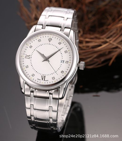 

new spot popular wechat men's business langjia mechanical watch factory direct sales, Slivery;brown