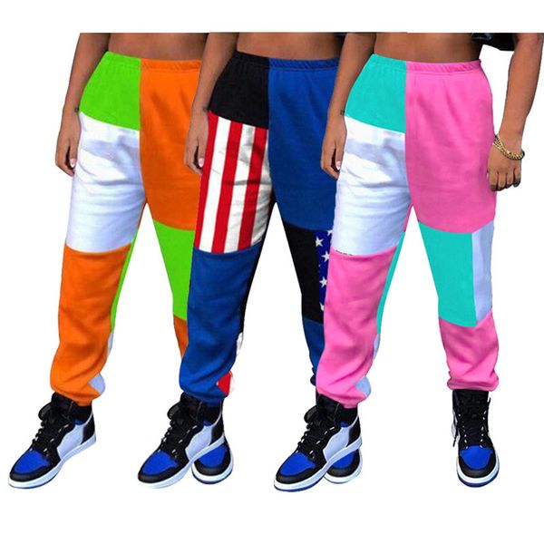 

ladies jogging trousers loose pants elastic solid color sports pants women high waist street harem pants fashion casual sports, Black;white
