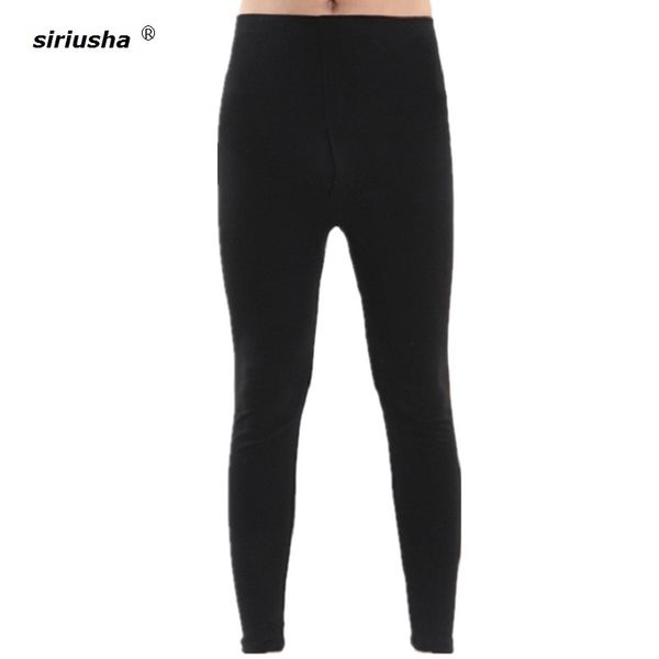 

borsa termica oversize long johns men 1-7xl leggings thin bamboo fiber sleeping pants to 120kg pajama thermal underwears s43 201124, Black;white
