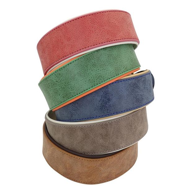 

wide leather dog collar large soft padded pet dog collars perro for medium large dogs pitbull german shepherd bulldo wmtoei