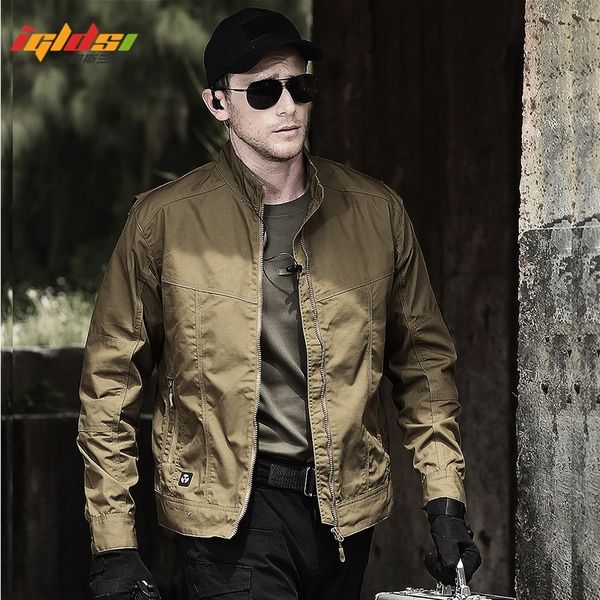 

military style field tactical jacket men waterpoof swat combat army jackets new spring autumn casual bomber pilot coats 2xl 201114, Black;brown