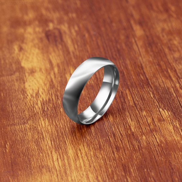 

6mm 8mm 2020 matte stainless fashion steel simple men's ring travel decoration jewelry party gift, Silver