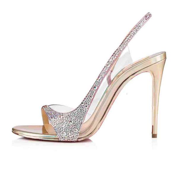 

women red luxey bottom sandals evening shoes,high heels renee strass rinestone pumps sandal party wedding dress sho c13, Black