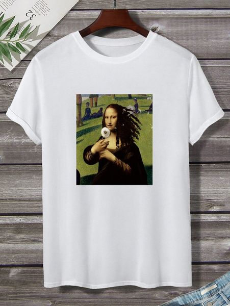 

men figure graphic tee 820b#, White;black