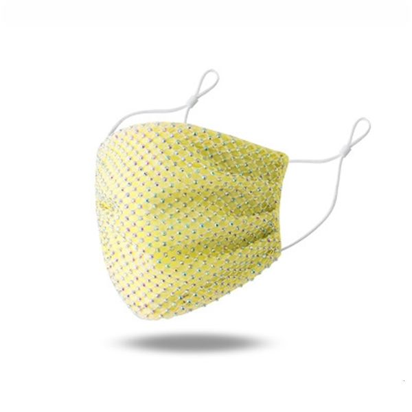 

face factory 8 fashion colors bright diamond female thin dust-proof anti-haze shiny decoration washable protective mask permn