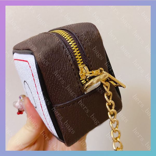 

mens luxurys designers wallet coin purse fashion credit card holder womens wallets key pouch bag cardholder bags mini 2020 dice shape, Red;blue