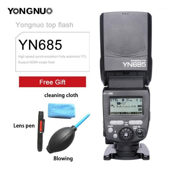 

yongnuo yn685 n/c flash hss 2.4g gn60 wireless master/slave speedlitel speedlight for camera 5d4 60d 70d d600 d801