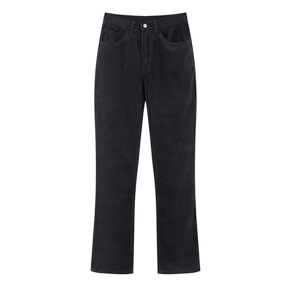 

2021 new girls slim corduroy long pants fashion ladies spring-autumn low waist trousers streetwear women pant sweet bjxk 7ldn, Black;white