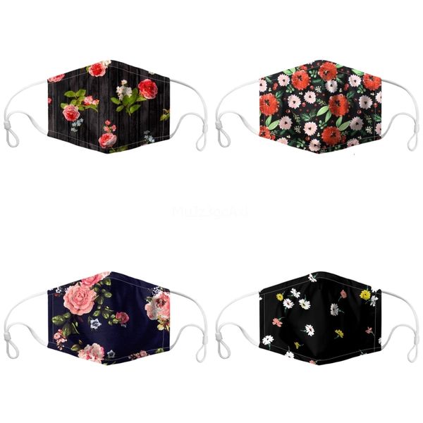

cartoon designer face fashion printed masks mask can be washed wholesale 's dustproof sunscreen mas ###139