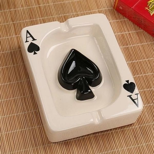 

creative poker табачный прикуристки ashtray design мода спальня гостиная зола лоток керамическая пепельница сигарета пепельница swy sqcqpu