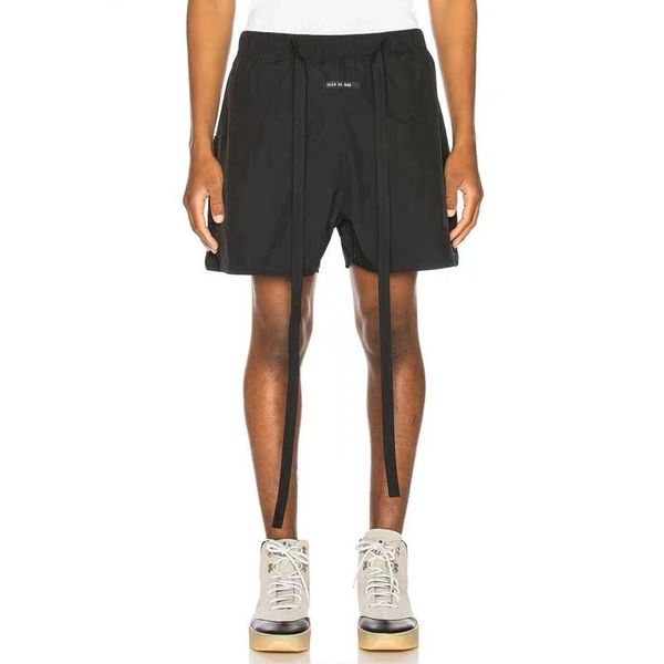 

of fear god 6th black drawstring shorts fog street skateboard fashion casual outdoor short loose pants summer beach shorts hflsdk056, White;black
