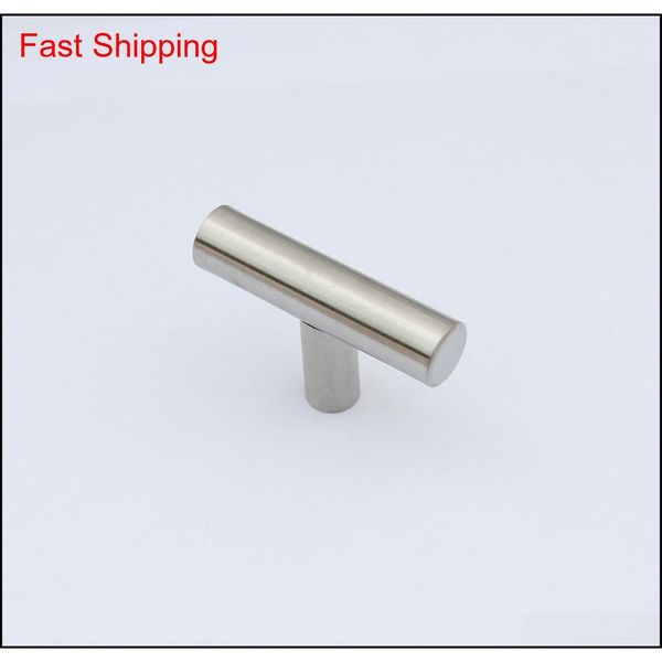 

cabinet pull knobs brushed nickel t bar single hole round tube 2 inch length modern furniture hardware kitchen dra qyltnr sports2010