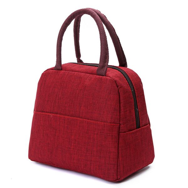 

new men's and women's portable solid color handbag 5 colors gray red pink blue business cotton soft plain41 6hum