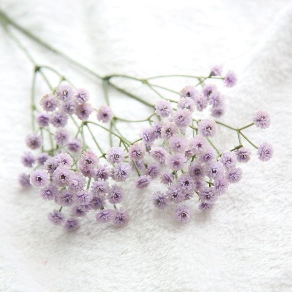 

one bunch artificial faux flower gypsophila soft glue bouquet office natural diy1